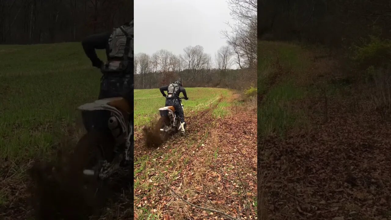 This 250 left a 12” rut in the ground😳 #enduro