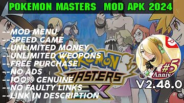 POKEMON MASTERS MOD APK DOWNLOAD| LATEST MOD APK 2024