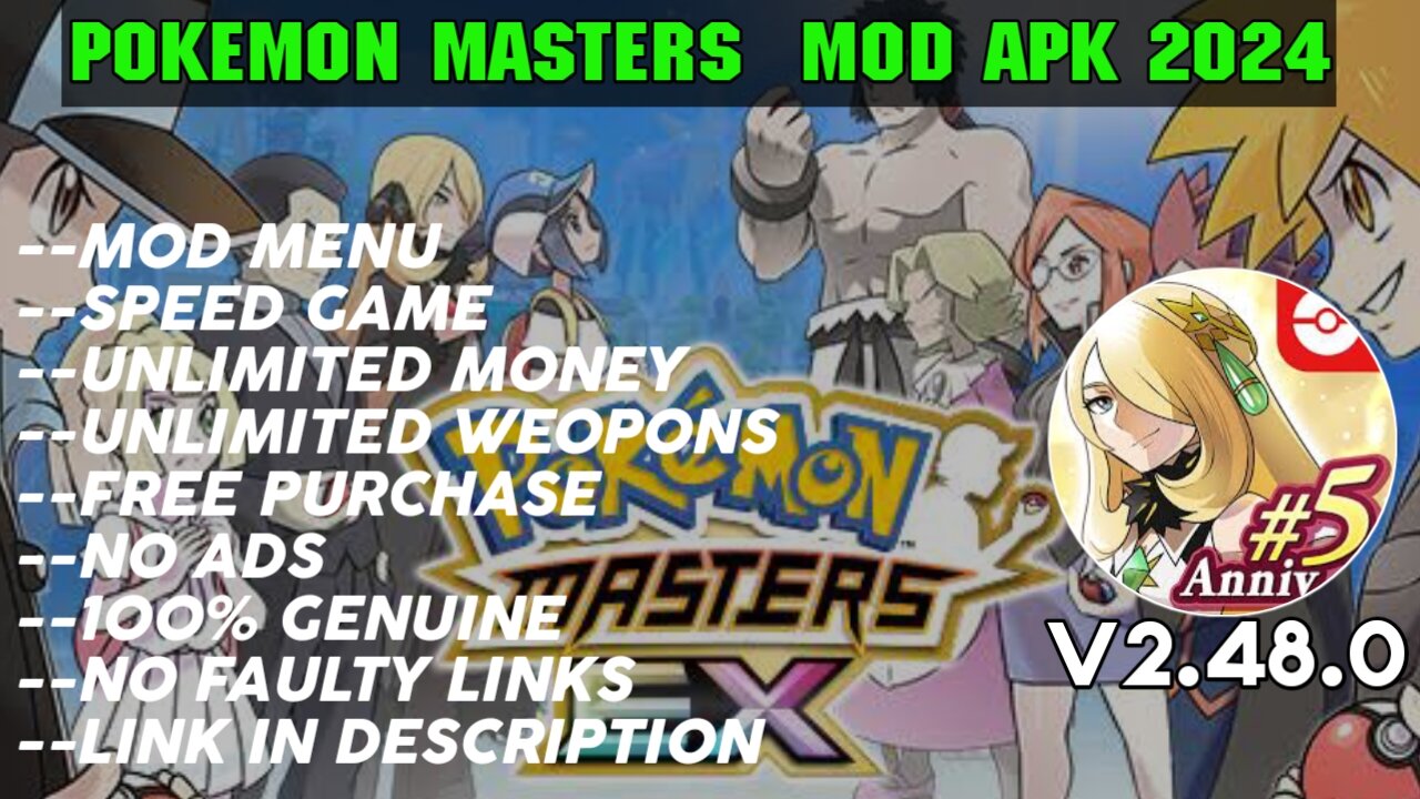 POKEMON MASTERS MOD APK DOWNLOAD| LATEST MOD APK 2024