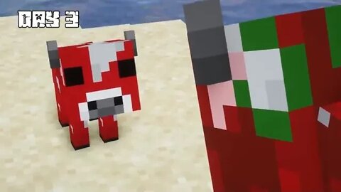 I Survived 100 DAYS as a MOOSHROOM in HARDCORE Minecraft!
