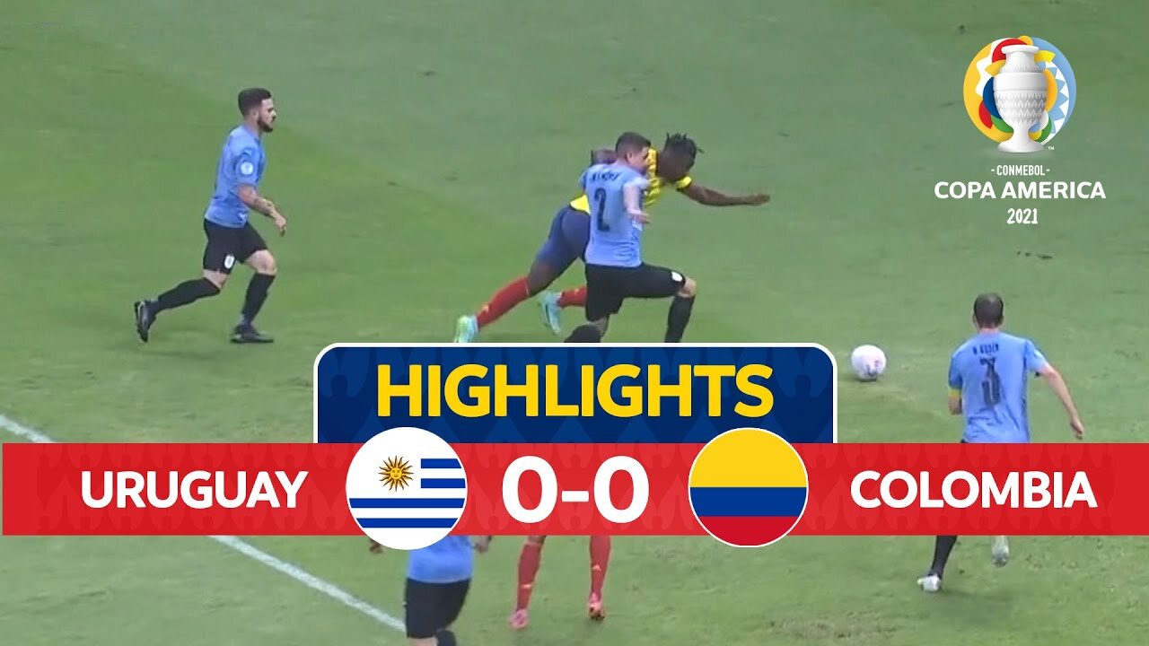 Uruguay 0-0 Colombia (2-4 On Penalties) | Quarterfinals |Highlights|Copa America 2021|4th July, 2021