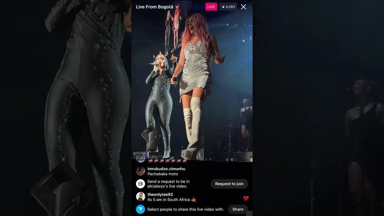 Alicia Keys Performs On Stage Live From Bogotá