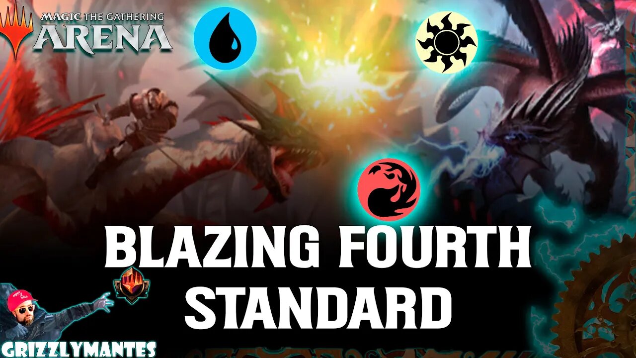 🔵⚪🔴🎆BLAZING FOURTH🎇🔴⚪🔵|| March of the Machine || [MTG Arena] Bo1 Jeskai Dragon Control Standard Deck