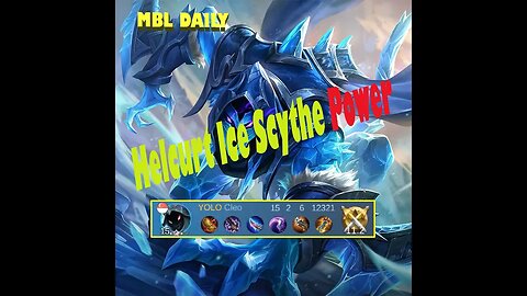 HELCURT ICE SCYTHE SKIN IS SO BEAUTIFUL!!#MobileLegends #reelsfb