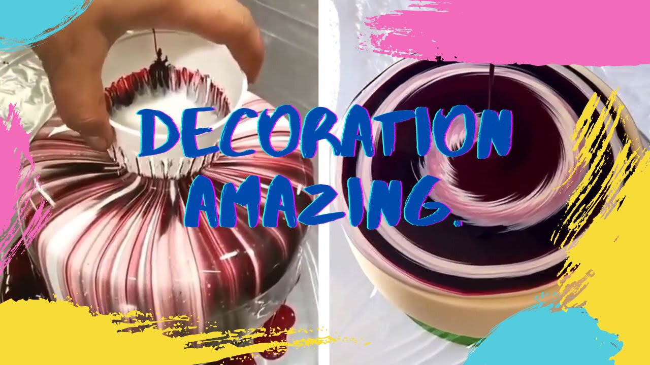 Compilation and decoration of the most incredible glaze cake.