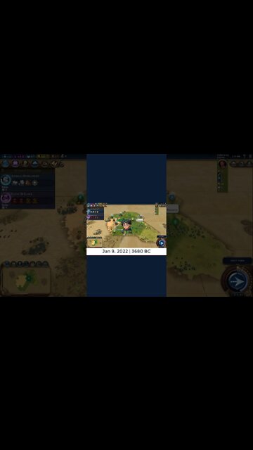 #oneturnadaychallenge #civ6 – Turn 9 - ZOOM OUT - #shorts