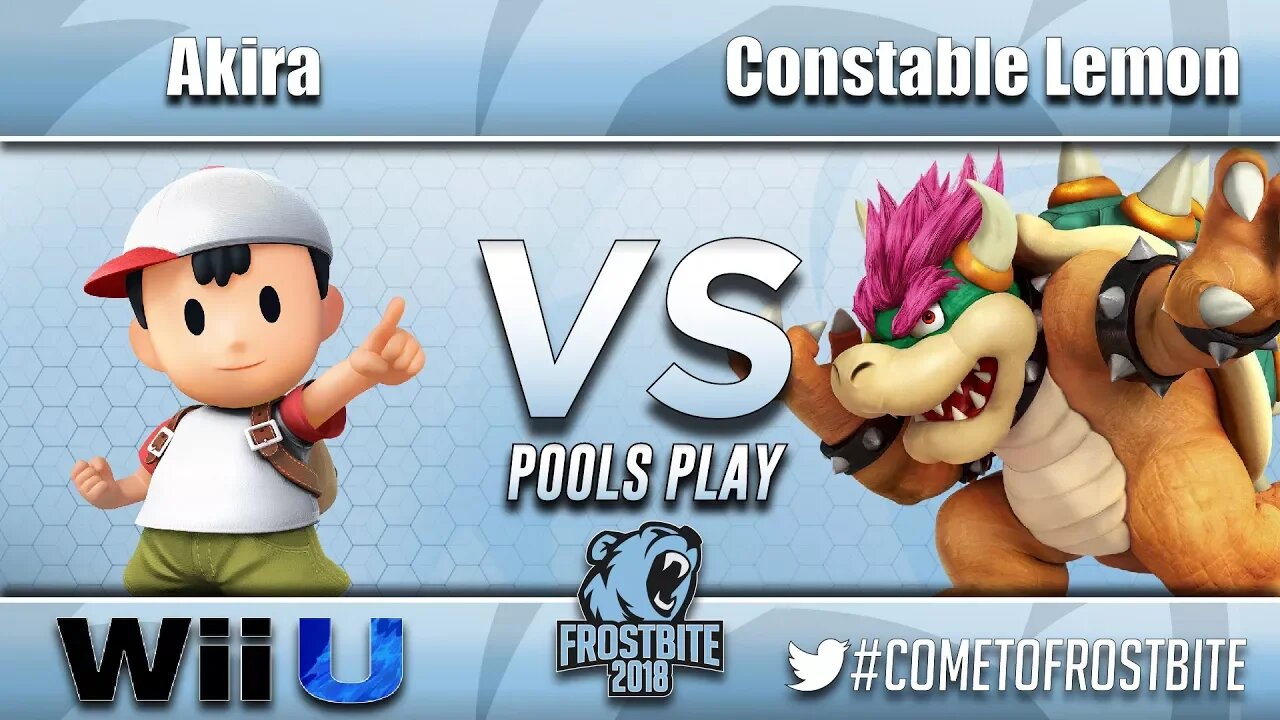 Akira (Ness) vs. Constable Lemon (Bowser) - Wii U Pools Play - Frostbite 2018