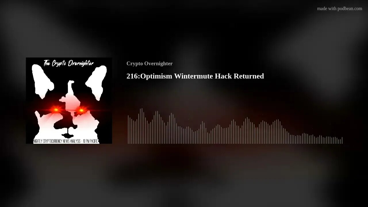 216:Optimism Wintermute Hack Returned
