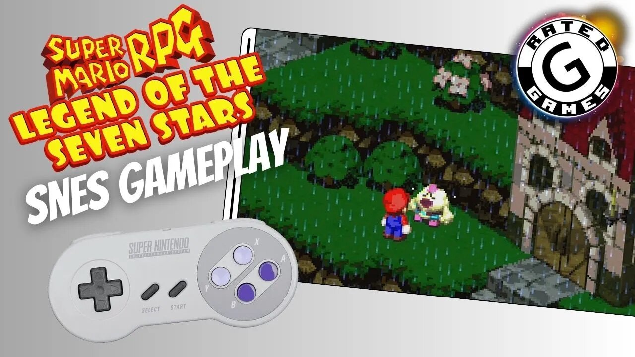 Super Mario RPG SNES - Legend of the Seven Stars - Pt 2 - Mushroom Kingdom and Bandit Way