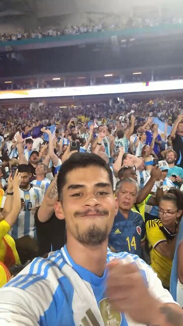 Sneako at the Argentina Vs Colombia Match