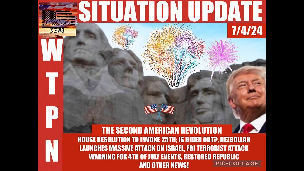 SITUATION: THE SECOND AMERICAN REVOLUTION - House Resolution To Invoke 25th, Is Biden Out?