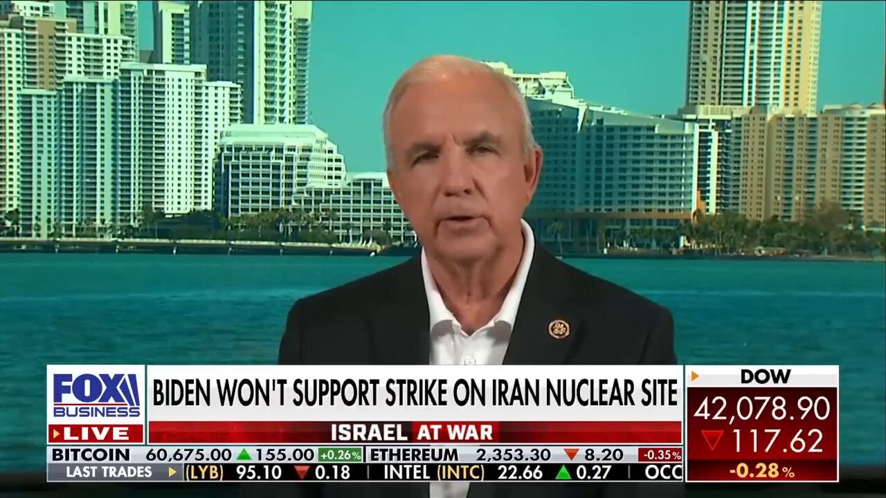 World is 'aflame today because of the weakness of the Biden-Harris administration': Rep. Carlos Gimenez