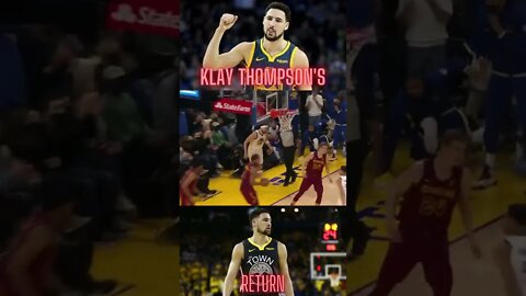 Klay Thompson's Return