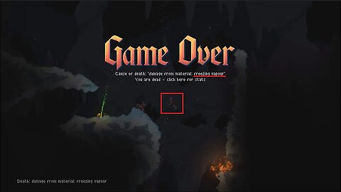 Noita Gameplay - Daily run - Death from freezing vapour