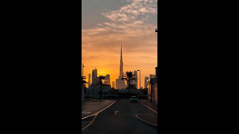 Morning view in dubai