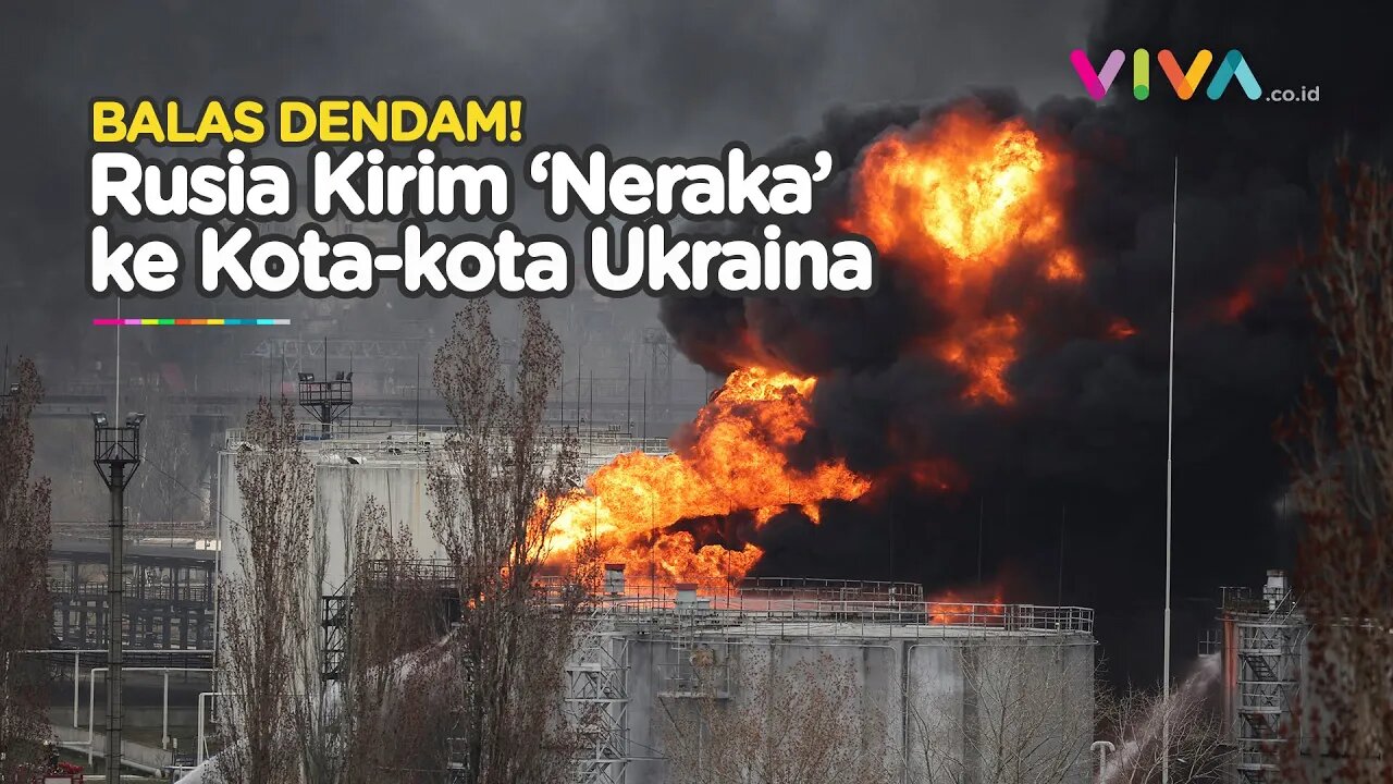 Balasan Rusia Bak Kesetanan, Rangkaian Ledakan Hantam Seluruh Ukraina