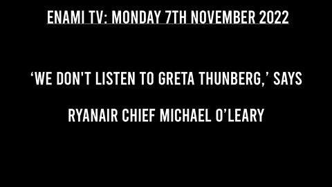 ‘We don't listen to Greta Thunberg,’ says Ryanair chief Michael O’Leary