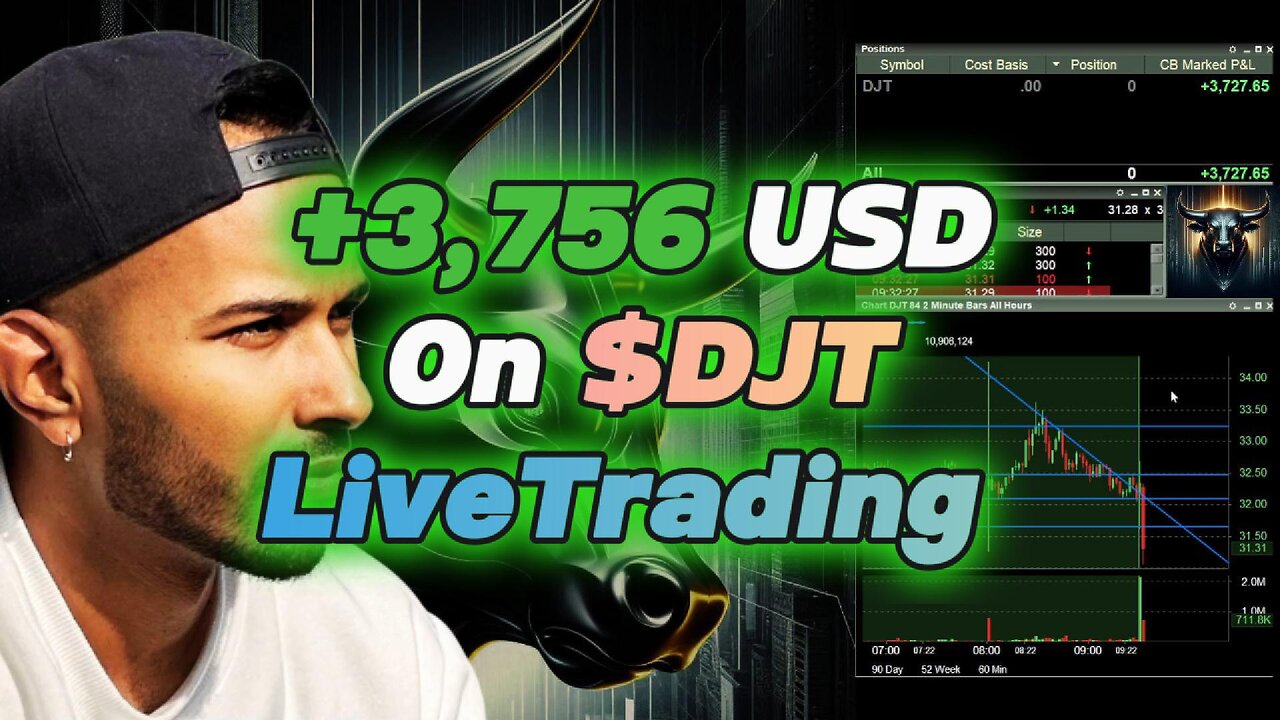 I Made $3,726 LIVE Trading $DJT and Explained the Process