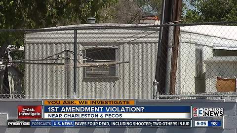 East Las Vegas man claims mobile home park violating civil rights