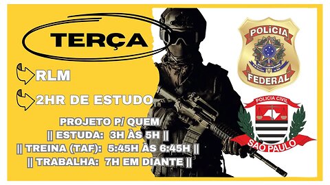 #90 Estude Comigo | Polícia Federal Agente/Escrivão || PCSP 👉 Motivação p/ o Combate