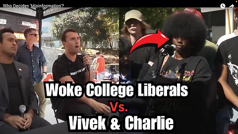 Woke Liberal Student Vs. Vivek Ramaswamy and Charlie Kirk