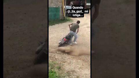 Crashing Mopeds to win a bet