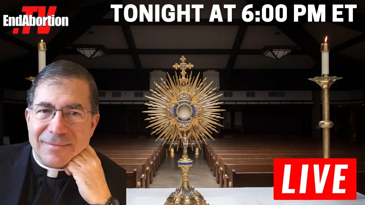 Join me every evening at 6pm ET for a Holy Hour of Adoration for your intentions