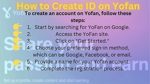 How to Create ID on Yofan