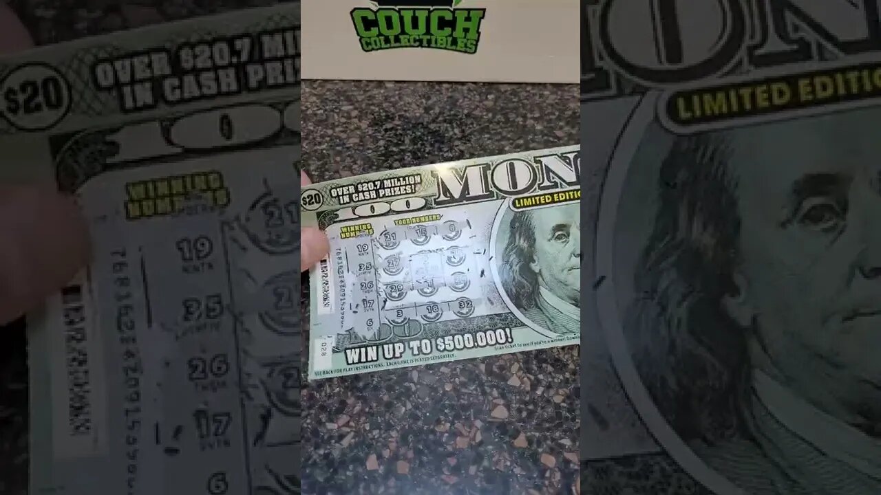 Money Scratch Off Winner! #shorts