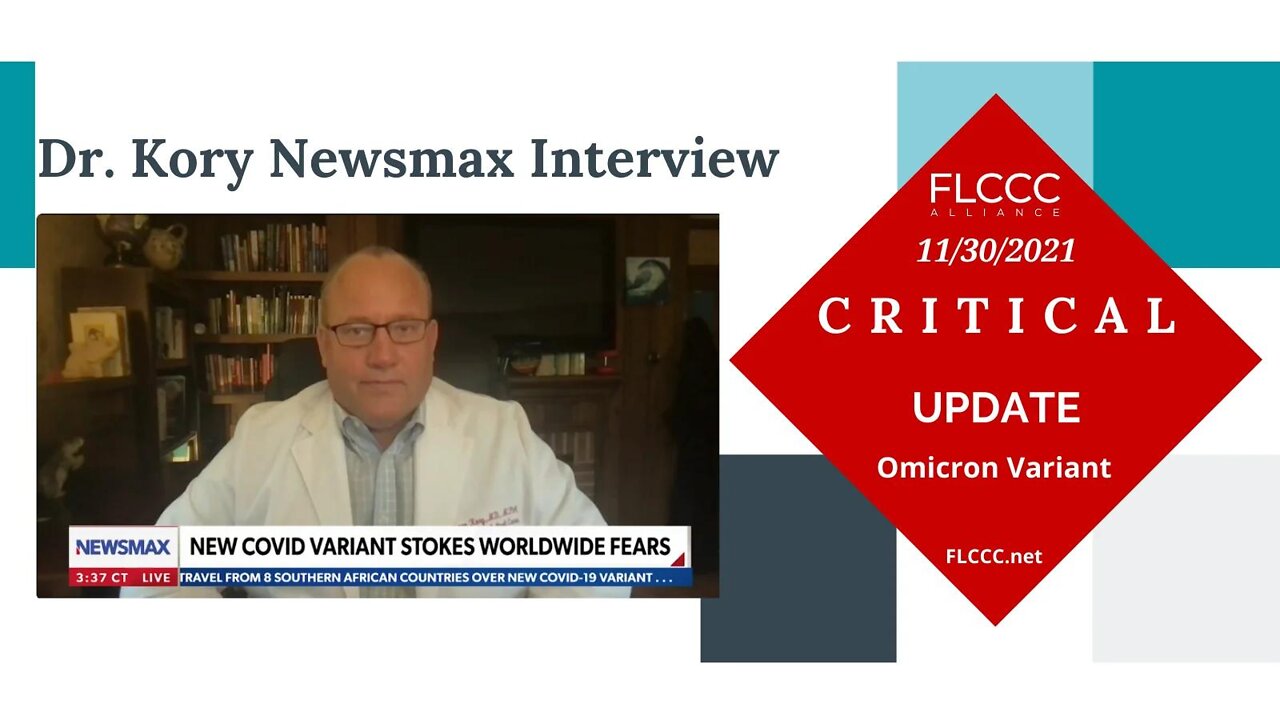 Dr. Pierre Kory Newsmax Interview on Omicron Variant