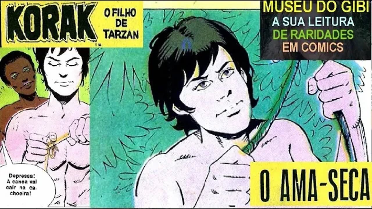 TARZAN FORMATINHO 58 B KORAK O FILHO DE TARZAN A AMA SECA #comics #quadrinhos #museudogibi #gibi