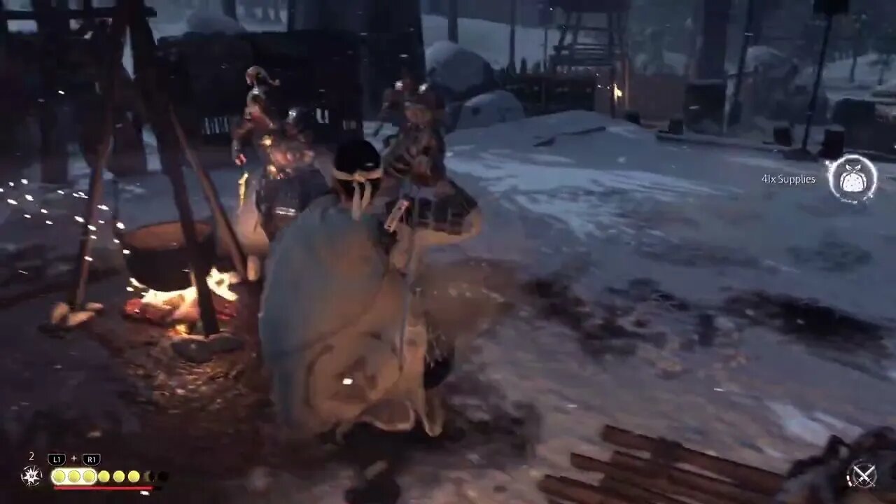 Ghost of Tsushima Liberate Icy Forest Crossroads