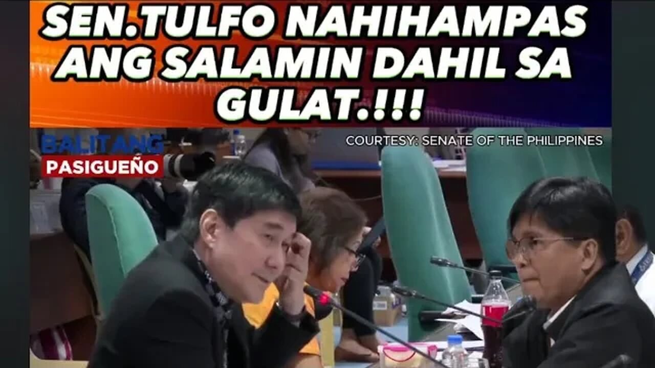 Sen. Tulfo Nahampas ang salamin sa Gulat sa Hinihinging Budget ng NIA!!