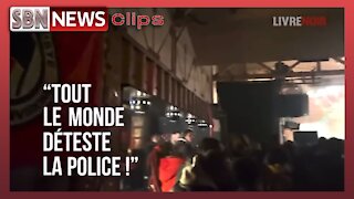 Lyon, France: Antifa Call for the Downfall of the French Republic - 5539