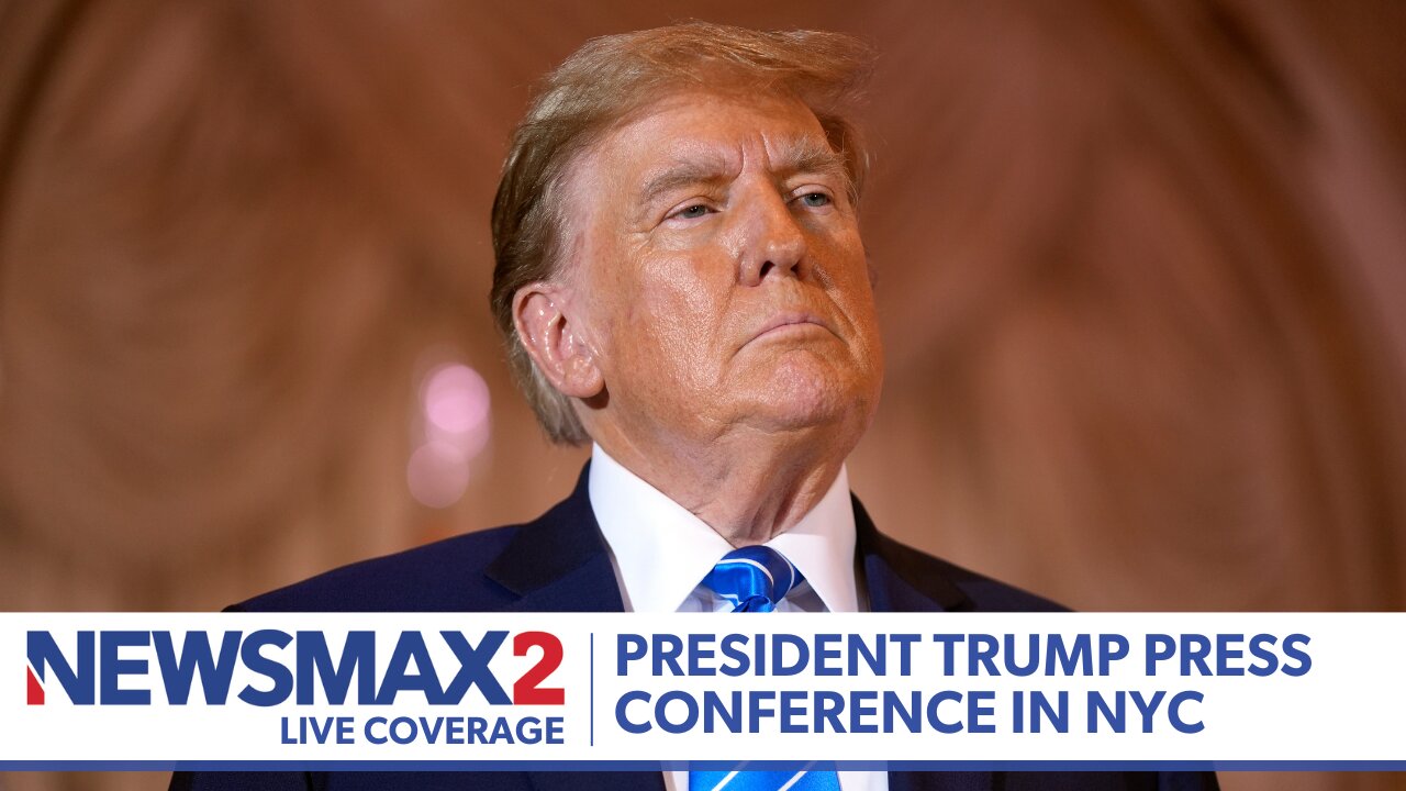 LIVE: President Donald Trump Press Conference at Trump Tower | NEWSMAX2