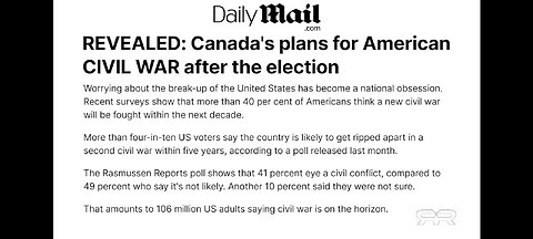 Civil war=Marshall law all 50 states now have prison camps for political dissidents.