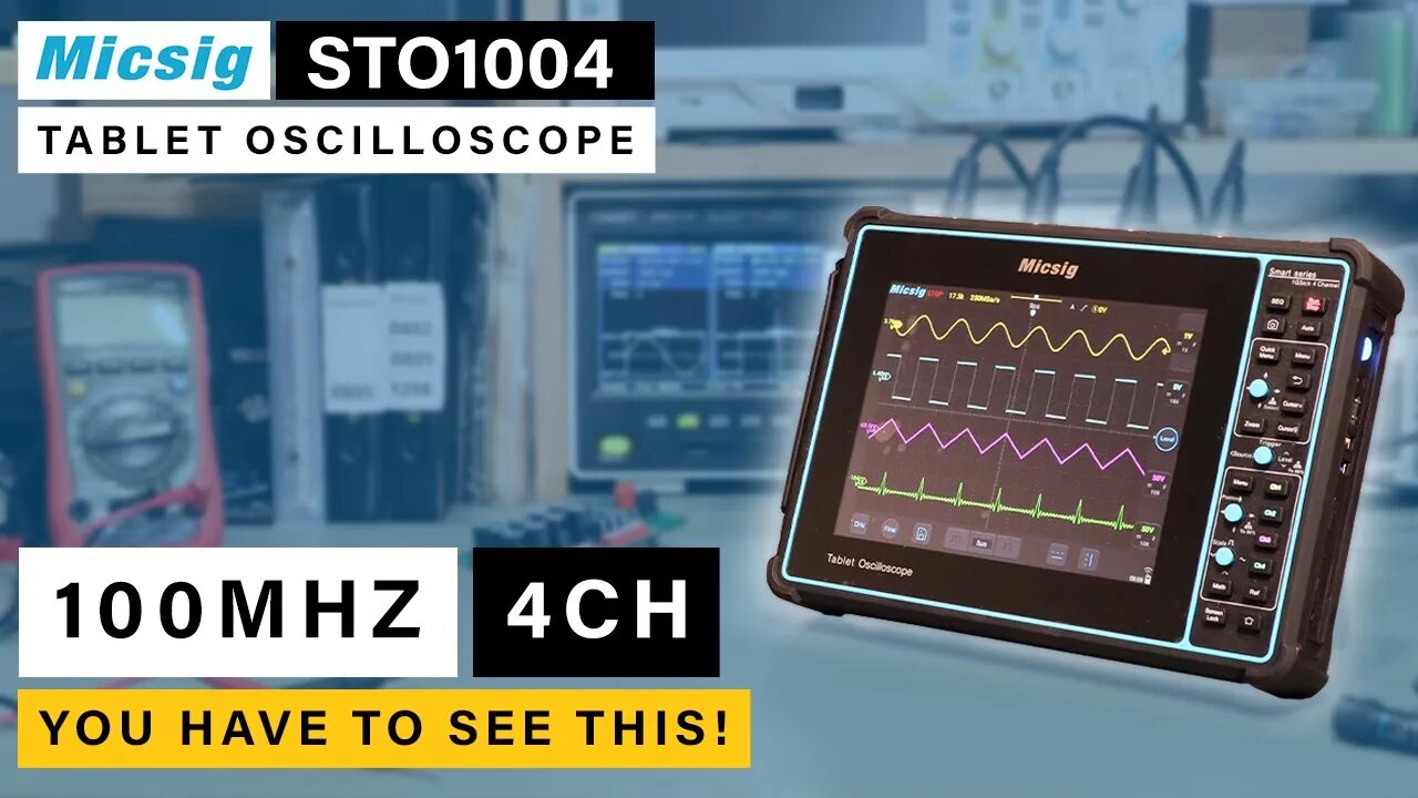 [NEW 2022] Micsig STO1004 Tablet Oscilloscope⭐ 4 Channels & 100Mhz ⭐ You have to see this!