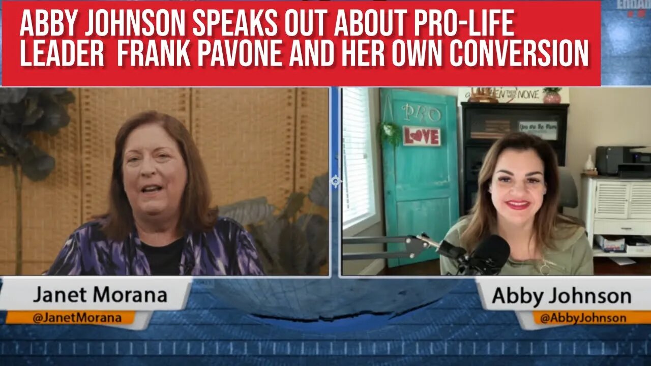 Janet Morana is LIVE with Abby Johnson! How She was Started and was Influenced by Frank Pavone