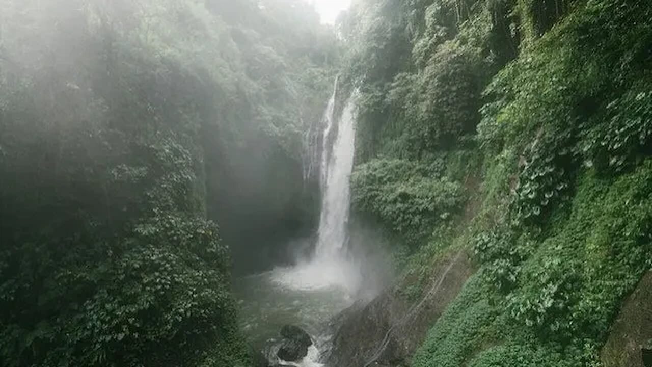 4K Waterfall with Delta Binaural Beats for Deep Sleep (Headphones On)