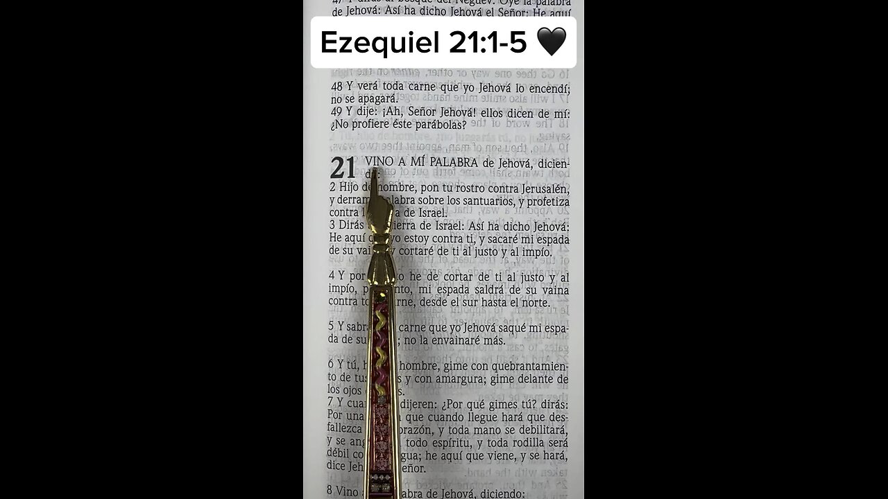 Lee la Biblia conmigo 1 minuto 📖| Ezequiel 21:1-5 #music #pianomusic #biblia #ezequiel #salmos