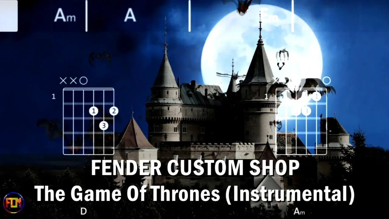 FENDER CUSTOM SHOP The Game Of Trones FCN GUITAR CHORDS & LYRICS