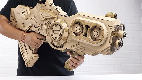 Amazing DIY Cardboard Craft | Rapid-Fire Action Blaster