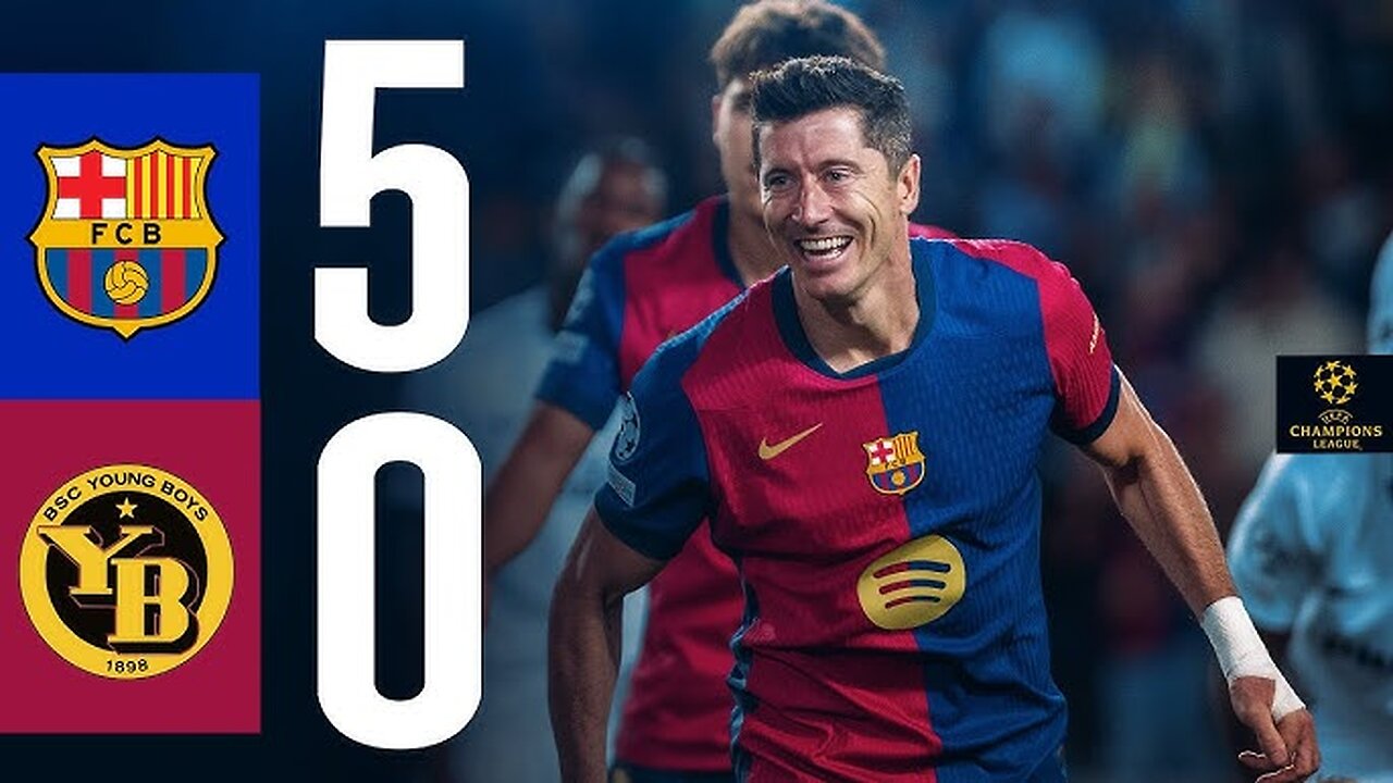 HIGHLIGHTS | FC BARCELONA 5 vs 0 YOUNG BOYS | UEFA CHAMPIONS LEAGUE 2024/25