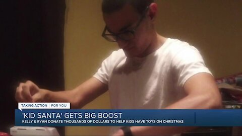 Metro Detroit's 'Kid Santa' surpasses gift-giving goal with celebrity support