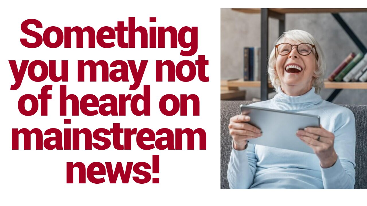 Yeah! Something you may not hear on mainstream news!