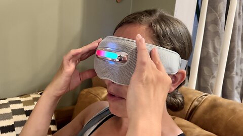 Eye Massager with Heat Lightweight Eye Mask for Deep Sleeping Breath Guidance Mindfulness
