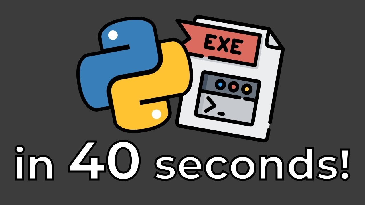Convert Python (.py) to Exe (.exe) in 40 seconds