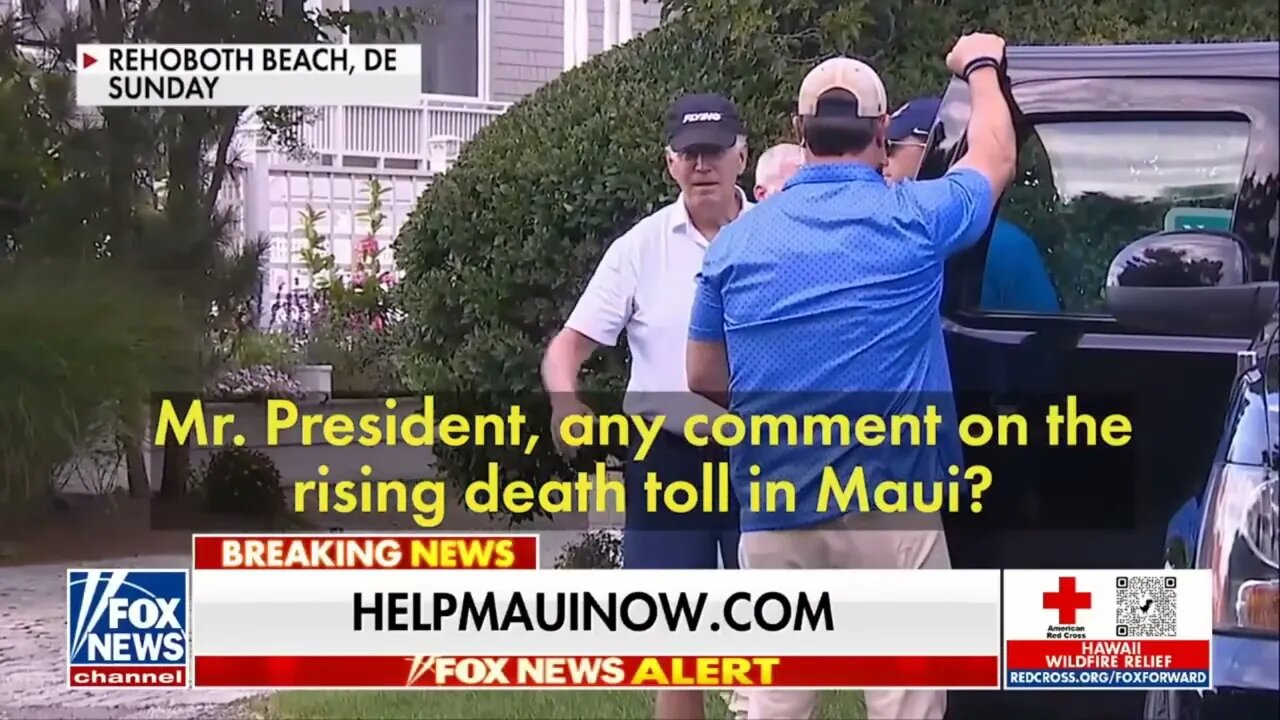 Biden's Comments on Death Toll From Maui Fire