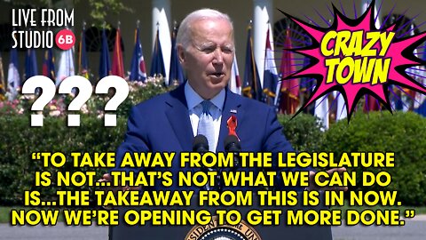 Joe Biden Sets the Record Straight on Guns... (Crazy Town)