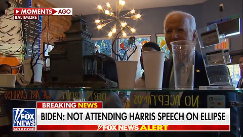 President Biden At Ice Cream Shop Reveals Why He Won't Be At Kamala Harris' 'Closing Argument'